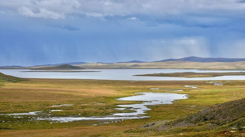 алтай, киндыктыкуль Озеро Киндыктыкуль. август.photo preview