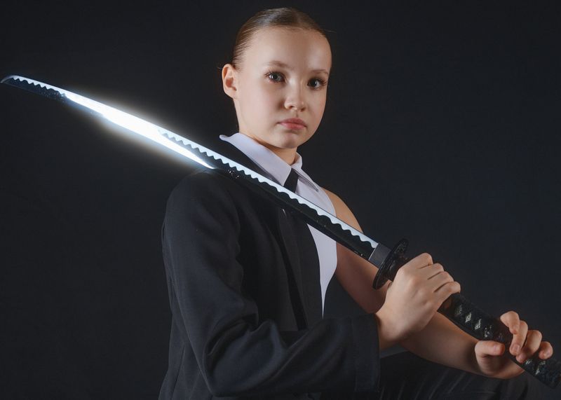 катана, портрет. клинок Молодой самурай 2photo preview