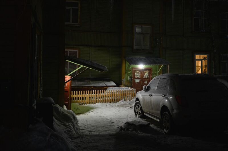 уличная фотография, северодвинск, ночь, Дворыphoto preview