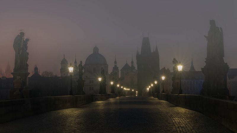чехия прага утро Прагаphoto preview