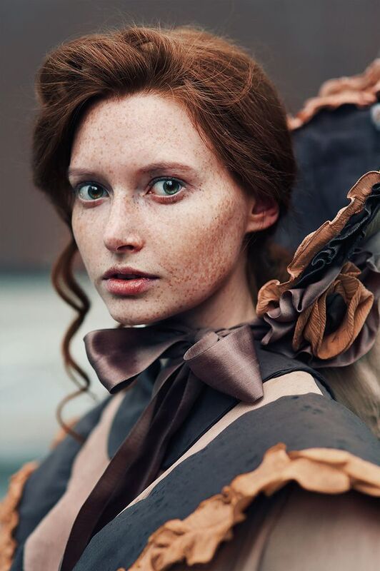 девушка, костюм, история, шляпка, бант, рыжая, Англия, 19 век Марияphoto preview