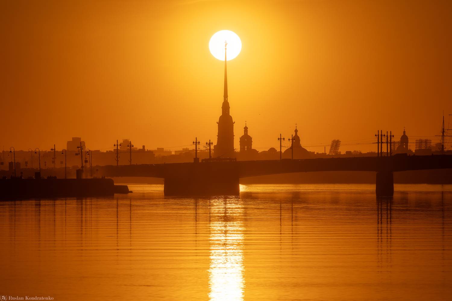 санкт-петербург, петропавловский собор, петропавловская крепость, закат, прострел, Кондратенко Руслан