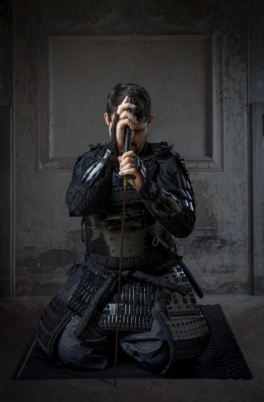 Samurai, katana, sword, helm, mask. The way of samuraiphoto preview