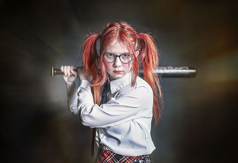 оружие, бита, девочка, хвосты, добрый день! Ну здравствуй.... или добрый день!photo preview