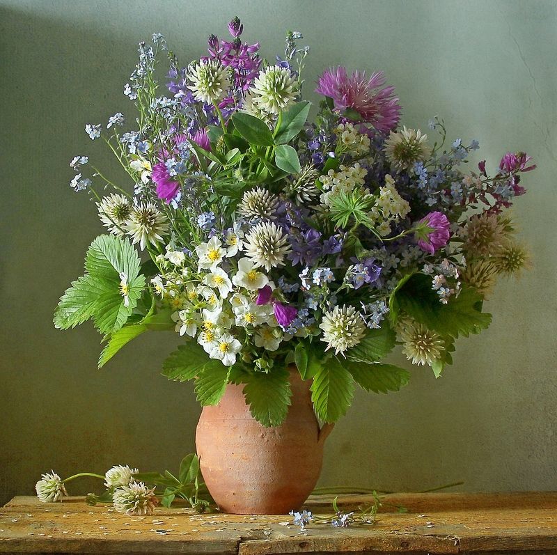 натюрморт, цветы, полевые цветы, весна, марина филатова *** фото превью