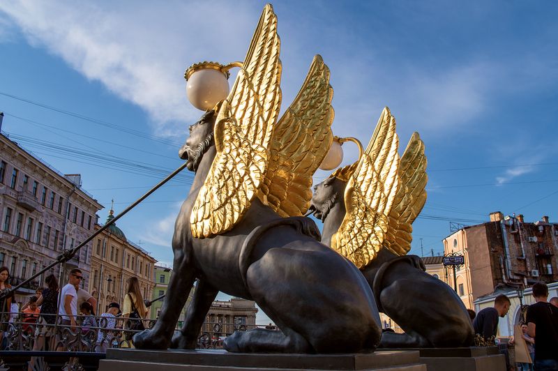 Золото на голубомphoto preview