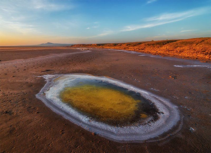 Баскунчак, Весна, Восход, Озеро, Пейзаж, Природа, Рассвет, Соль, Утро Яичницаphoto preview