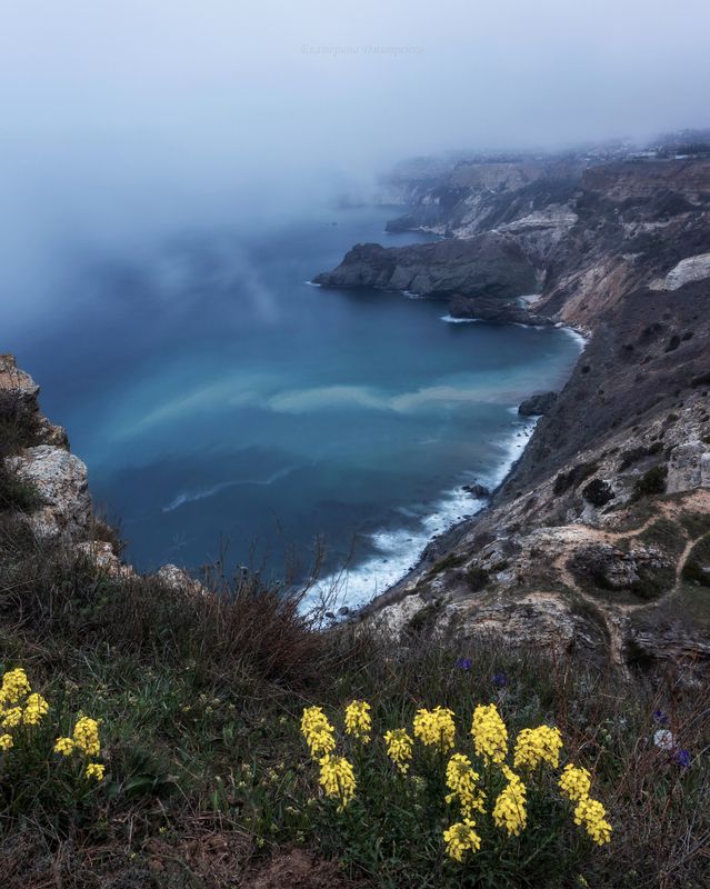крым, фиолент, севастополь, море, туман, весна Время тумановphoto preview