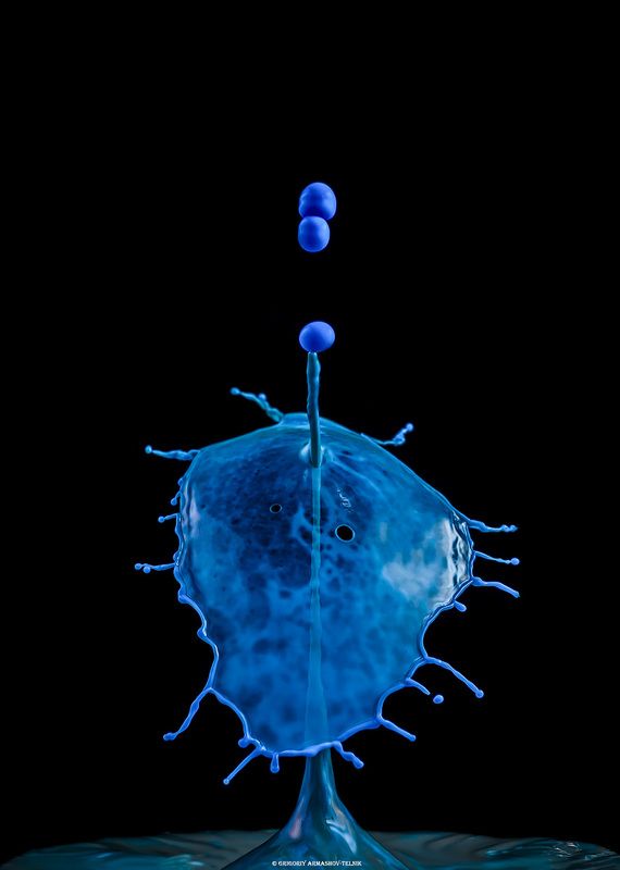 drops, macro, colors, liquid, color_water, macro_photo, water, blue, abstract Blue dropsphoto preview