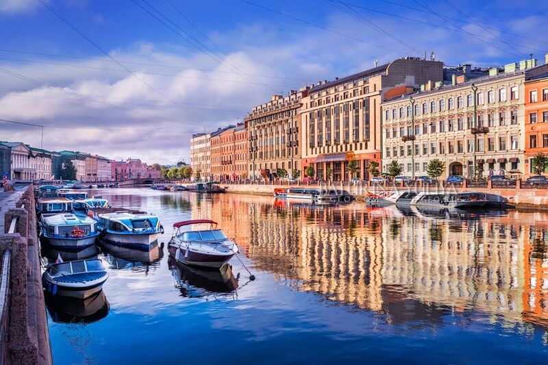 санкт-петербург, лодка, фонтанка Лодки на Фонтанкеphoto preview