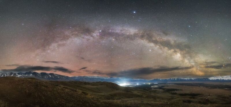 млечный путь, ночь Млечный Путь на селом Курайphoto preview