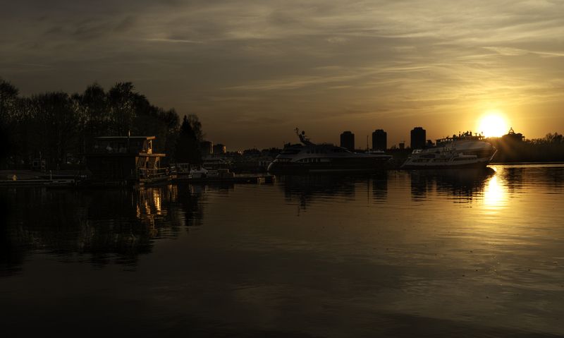 Москва, Покровское-Стрешнево, Химкинское водохранилище, закат, Московские закаты Московские закаты фото превью