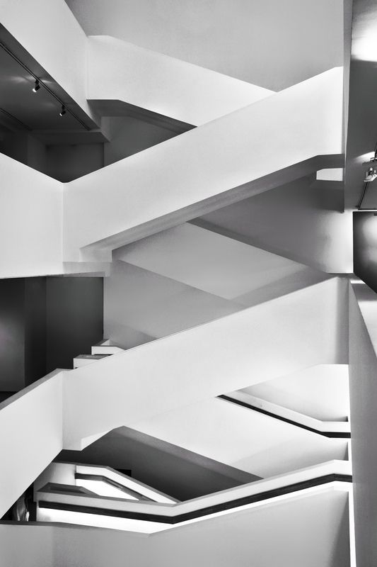 путь, лестница, направление, геометрия Переплетение путей фото превью