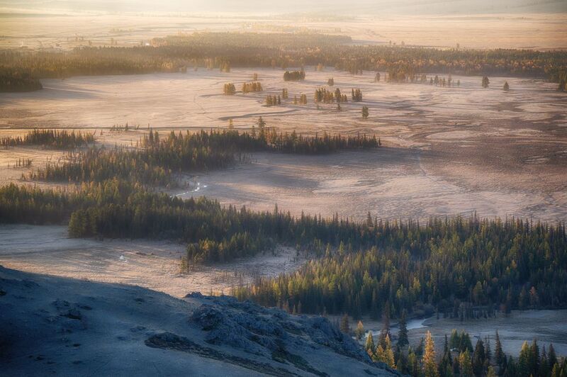 алтай горы лес утро пейзаж красивый Алтайские просторыphoto preview