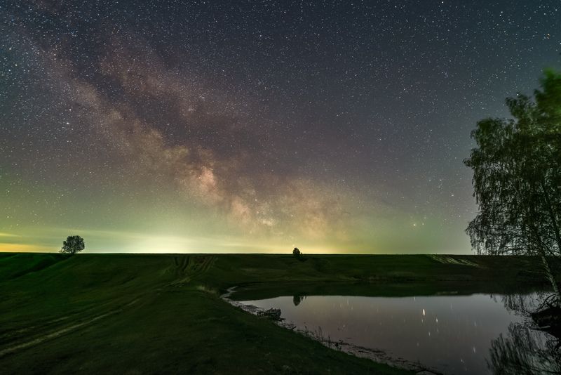 Восход млечного пути перед рассветомphoto preview