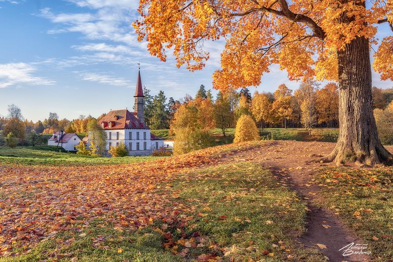 гатчина,  приоратский дворец, осень Гатчина, Приоратский дворецphoto preview