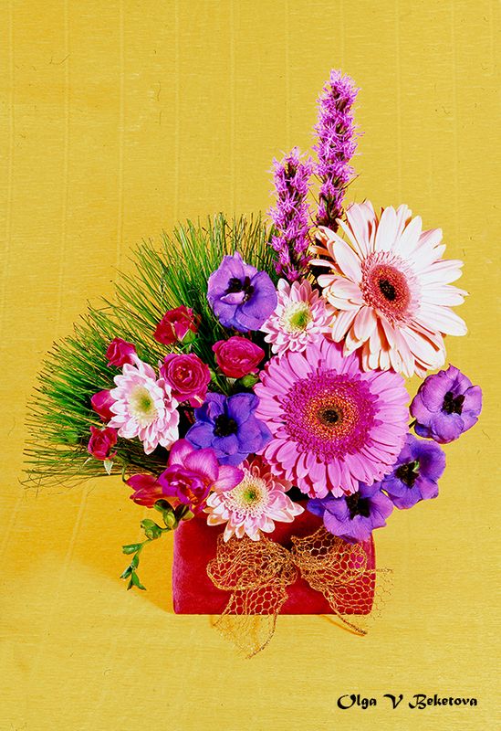 натюрморт, букет, икебана Асимметричный букетphoto preview
