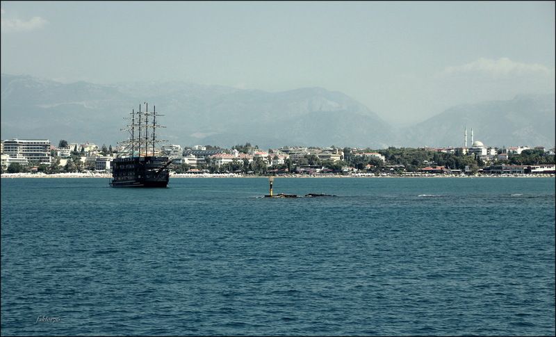 средиземное море, море, турция, сиде, анталия, пейзаж Средиземное мореphoto preview