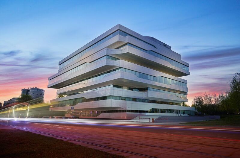 Город, вечер, здание, архитектура Dominion Towerphoto preview