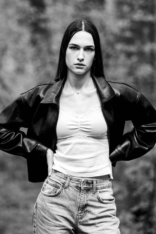 girl, portrait, black and white, lithuanian, vilnius *photo preview