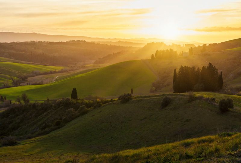 Закат над холмамиphoto preview