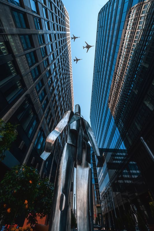 москва, 9 мая, воздушная часть парада, белая площадь, авиация Репетиция воздушной части Парада победы (архив)photo preview