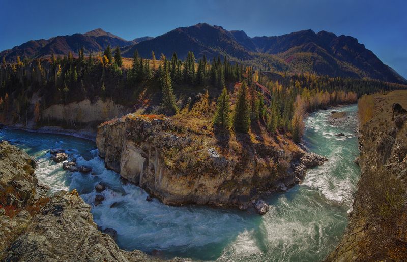 алтай, сибирь, чуйский тракт, горы, осень, река, чуя, порог горизонт, валерий чичкин На пороге Горизонтphoto preview