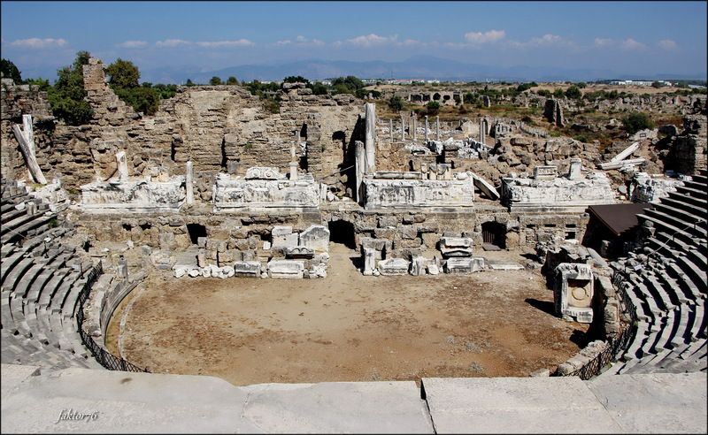 античный театр, турция, сиде, город, архитектура, древний Античный театрphoto preview