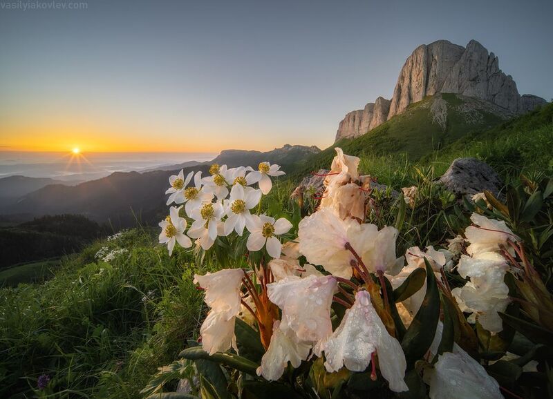 тхач, большой тхач, фототур, яковлевфототур, кавказ, адыгея Рассвет у Восточного Ачешбокаphoto preview