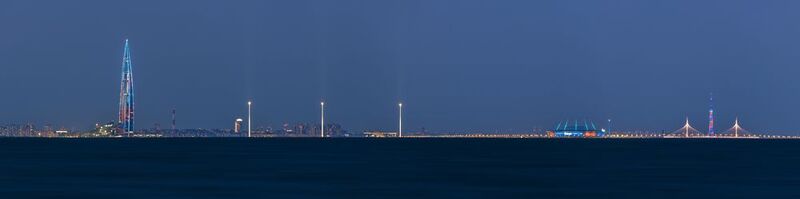 санкт-петербург, день победы, лахта центр, газпром арена, вантовый мост, телевышка Санкт-Петербург, 09.05.2025. С Днем Победы!photo preview