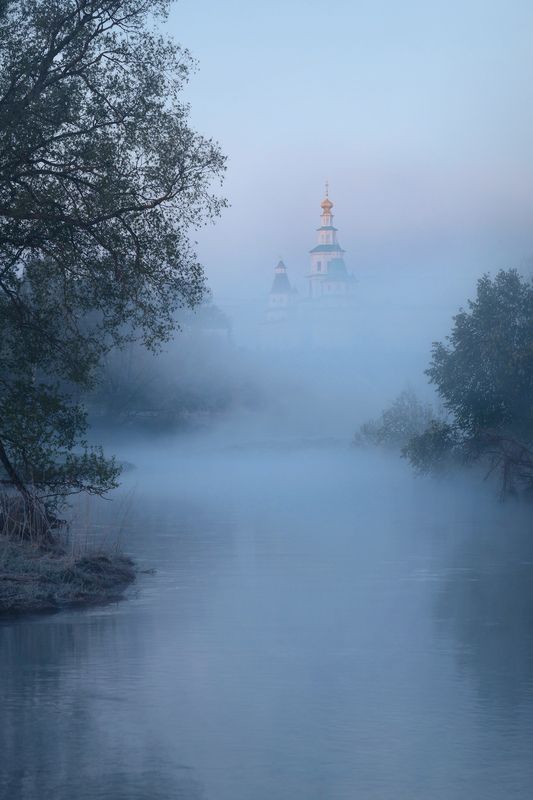 туман, истра, храмы, подмосковье Истринские туманыphoto preview