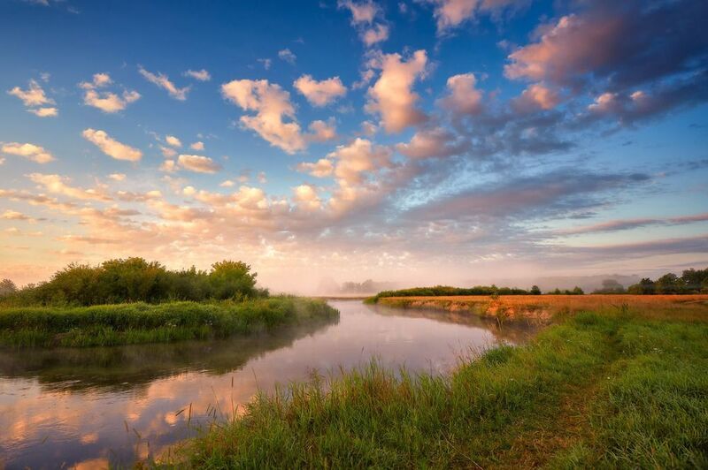 беларусь, июль, лето, луга, неман, облака, отражение, поля, рассвет, река, туман, утро Неман недавним летомphoto preview