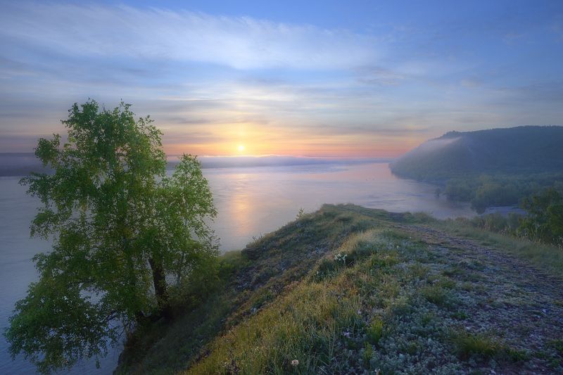 Туман за рекой.photo preview