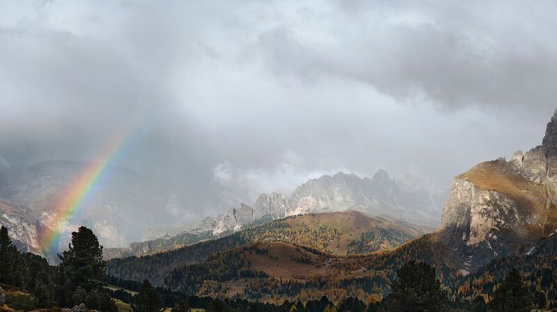 Радуга в Доломитовых Альпахphoto preview