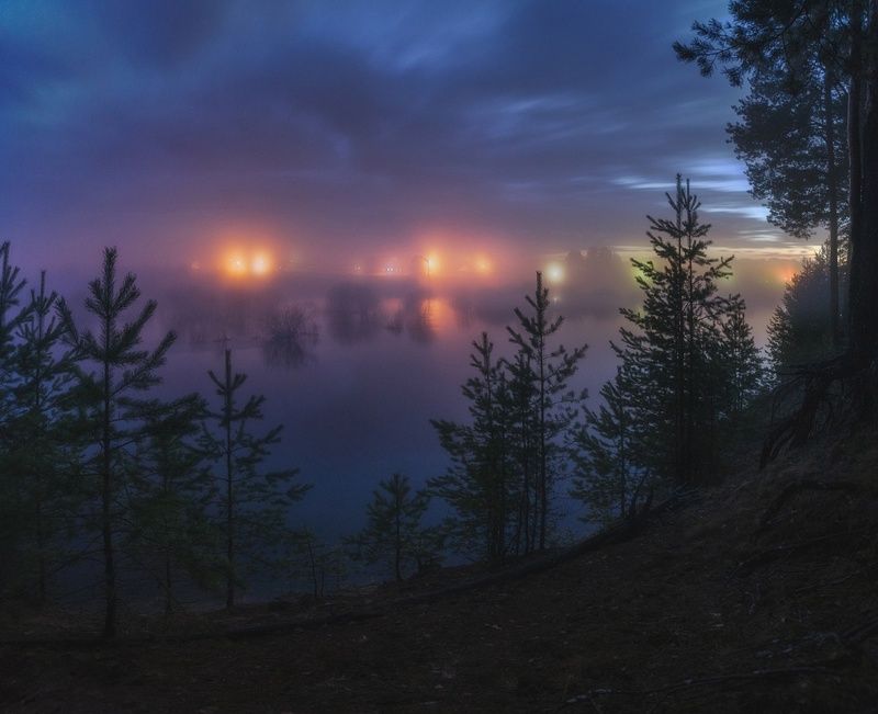 Весенний туманный вечерphoto preview