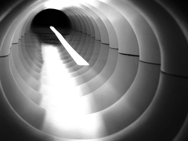 круг, путь, свет, тоннель Дорожка света фото превью