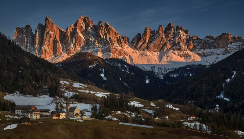 гоы, закат, альпы, южный тироль, путешествия Santa Maddalena Altaphoto preview