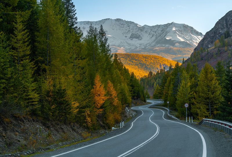 Россия, Алтай,природа, осень Дорога на Алтаеphoto preview