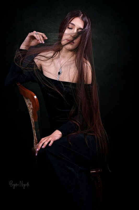 portrait, woman, studio, girl, beuty, model Whispers in the Darkphoto preview