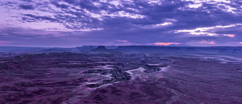 american south-west, canyon, canyonlands, clouds, desert, dusk, green river, landscape, nature, panorama, sunset, usa, white rim Тонкий шрам на любимой попе (с)photo preview