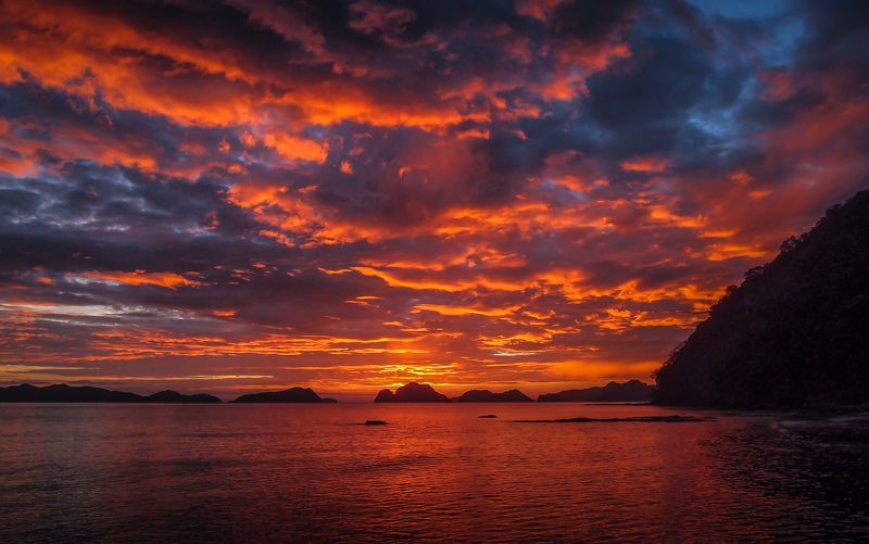 Закат, Филиппины, Эль-нидо Игра красокphoto preview