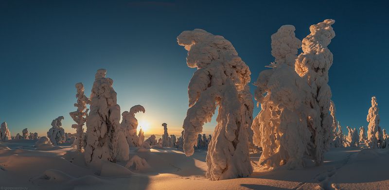 кандалакша, кольский полуостров, пейзаж, закат, зима Здравствуй, март!photo preview