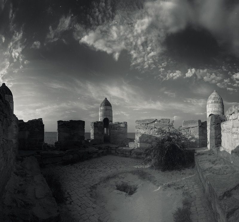 черн-белое, монохромное, архитектура, крепость, ени-кале, история, древность, наследие, прошлое, османская империя, российская империя, атмосферное, керчь, крым, россия Фотозарисовки из прошлого.photo preview