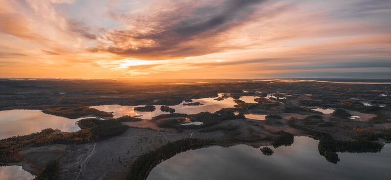 Карелия, озеро, осень, рассвет photo preview