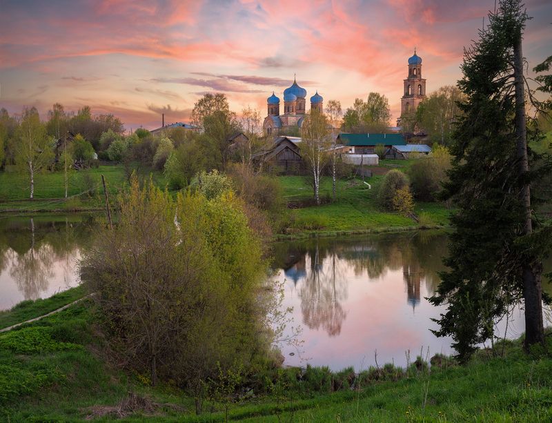 Яркое завершение дня в Порезеphoto preview