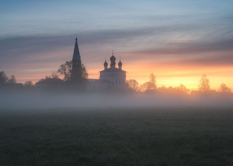 осенево Огненный рассвет в Осенево фото превью