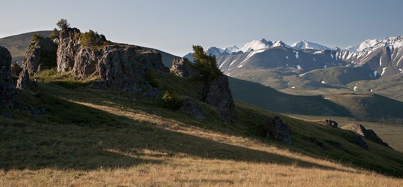 горы, Алтай, vensk Скальники Ороктойского перевала фото превью