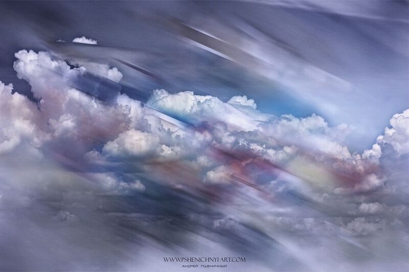 небо, облака, рисунок, пейзаж, свет, форма, минимализм, абстракция Седые облакаphoto preview