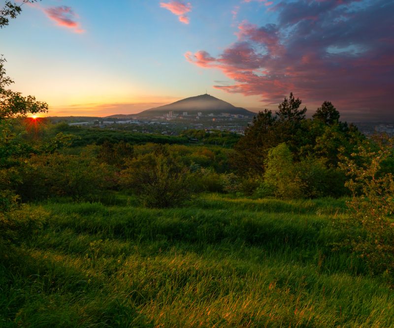 пейзаж, утро, рассвет,кмв,машук,май,природа Майское утроphoto preview