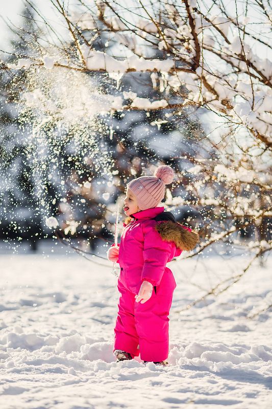 зима, снег, льдинка, девочка Зимаphoto preview